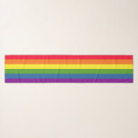 Rainbow Flag Gay Pride Celebration Sjaal<br><div class="desc">Stripes van de regenboog,  gebaseerd op de vlag van de GLBT-regenboog. Ideaal voor je parade,  of gewoon omdat je vet en helder bent!</div>