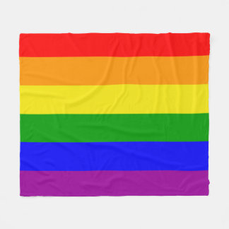Rainbow Flag Gay Pride Colors Fleece Deken