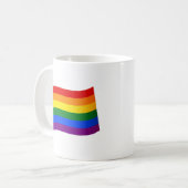 Rainbow Flag Gay Pride LGBT LGBTQ liefde is liefde Koffiemok (Voorkant links)