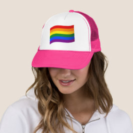 Rainbow Flag Gay Pride LGBT LGBTQ liefde is liefde Trucker Pet