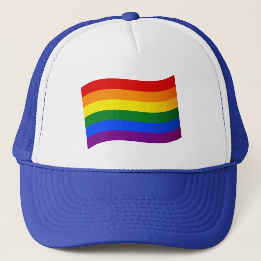 Rainbow Flag Gay Pride LGBT LGBTQ liefde is liefde Trucker Pet (Voorkant)