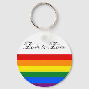 Rainbow Flag Gay Pride LGBT Love Sleutelhanger