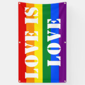 Rainbow Flag Gay Pride LGBT Love Spandoek (Verticaal)