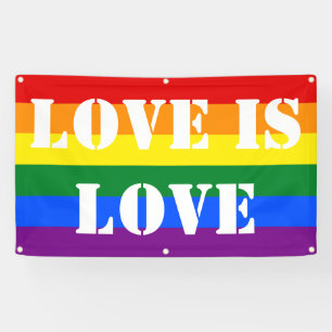Rainbow Flag Gay Pride LGBT Love Spandoek