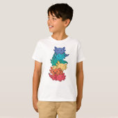 Rainbow Flag Gay Pride Lgbtq Axolotl T-shirt (Voorkant volledig)