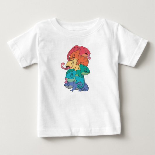 Rainbow Flag Gay Pride Lgbtq Chameleon Pile (Voorkant)
