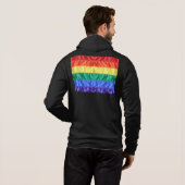 Rainbow Flag Gay Pride LGBTQ LGBT liefde is liefde Hoodie (Achterkant volledig)