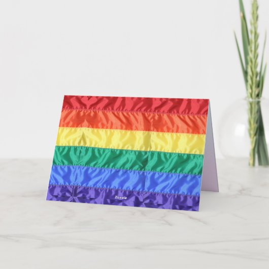 Rainbow Flag Gay Pride LGBTQ LGBT liefde is liefde Kaart (Achterkant)