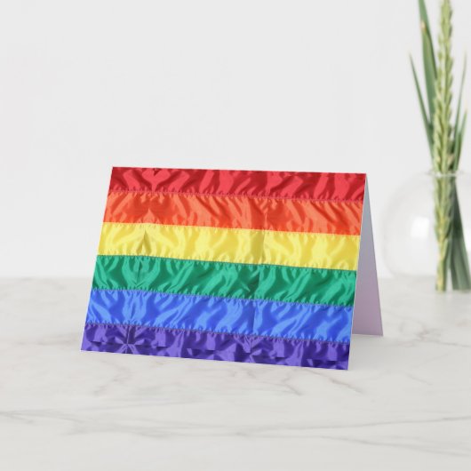 Rainbow Flag Gay Pride LGBTQ LGBT liefde is liefde Kaart (Voorkant)