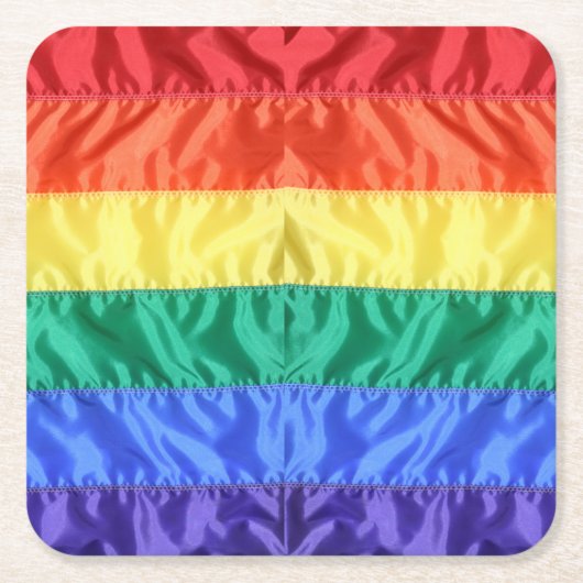 Rainbow Flag Gay Pride LGBTQ LGBT liefde is liefde Kartonnen Onderzetters (Voorkant)