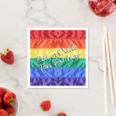 Rainbow Flag Gay Pride LGBTQ LGBT liefde is liefde Servet (Insitu)