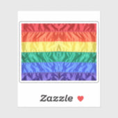 Rainbow Flag Gay Pride LGBTQ LGBT liefde is liefde Sticker (Vel)