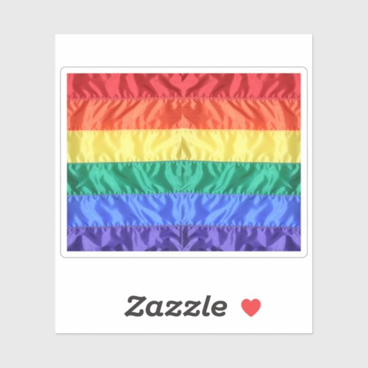 Rainbow Flag Gay Pride LGBTQ LGBT liefde is liefde Sticker (Vel)