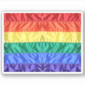 Rainbow Flag Gay Pride LGBTQ LGBT liefde is liefde Sticker (Voorkant)