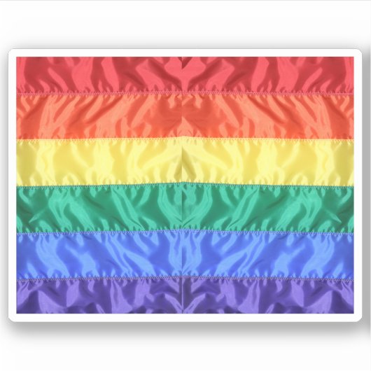 Rainbow Flag Gay Pride LGBTQ LGBT liefde is liefde Sticker (Voorkant)