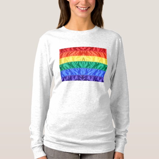 Rainbow Flag Gay Pride LGBTQ LGBT liefde is liefde T-shirt (Voorkant)