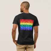 Rainbow Flag Gay Pride LGBTQ LGBT liefde is liefde T-shirt (Achterkant volledig)