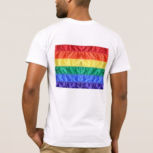 Rainbow Flag Gay Pride LGBTQ LGBT liefde is liefde T-shirt (Achterkant)