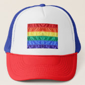 Rainbow Flag Gay Pride LGBTQ LGBT liefde is liefde Trucker Pet (Voorkant)