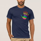 Rainbow Flag Handprint T-shirt (Voorkant)