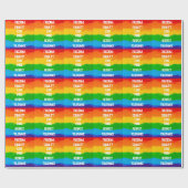 Rainbow Flag Homo Lesbische LHBT Cadeaupapier (Vlak)