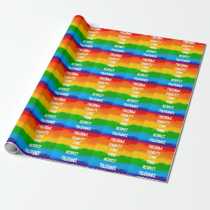 Rainbow Flag Homo Lesbische LHBT Cadeaupapier