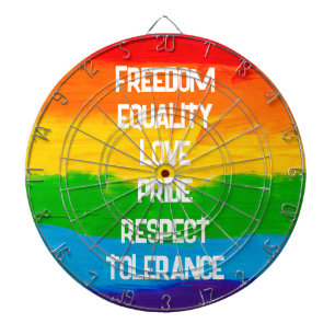 Rainbow Flag Homo Lesbische LHBT Dartbord