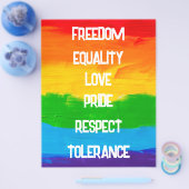 Rainbow Flag Homo Lesbische LHBT Flyer (Enkel)