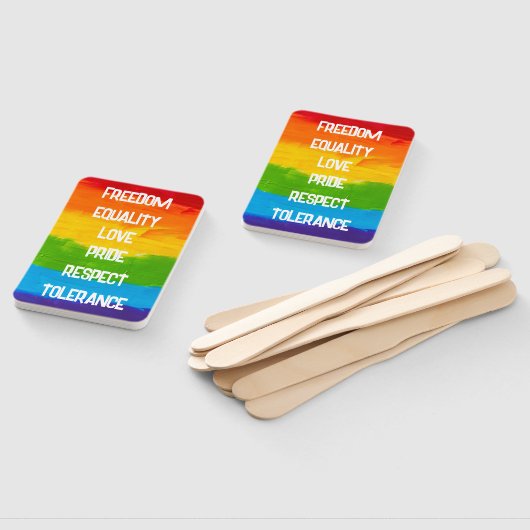 Rainbow Flag Homo Lesbische LHBT Handwaaier (Niet-gemonteerd)