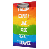 Rainbow Flag Homo Lesbische LHBT Klembord (Links)