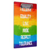 Rainbow Flag Homo Lesbische LHBT Klembord (Rechts)