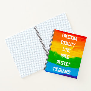 Rainbow Flag Homo Lesbische LHBT Notitieboek