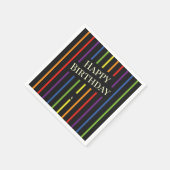 Rainbow flag homoseksuele lgbtq verjaardag servett servet (Hoek)