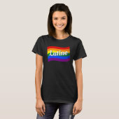 Rainbow Flag Latino Latina gay pride LGBT T-shirt (Voorkant volledig)