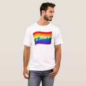 Rainbow Flag Latino Latina gay pride LGBTQ T-shirt (Voorkant volledig)
