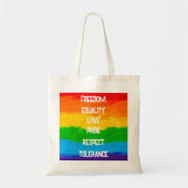 Rainbow Flag LGBT Canvas tas – Pride Tas met vlag (Voorkant)