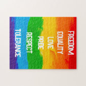 Rainbow Flag LGBT Jigsaw Puzzle – Pride Gift Idee Legpuzzel (Horizontaal)