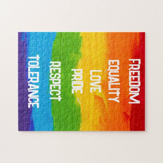 Rainbow Flag LGBT Jigsaw Puzzle – Pride Gift Idee Legpuzzel (Horizontaal)