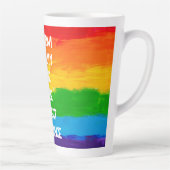 Rainbow Flag LGBT Latte Mok – Pride Coffee Cup (Rechts)