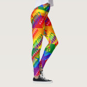 Rainbow Flag LGBTQ Pride 2023 voor liefdesgelijkhe Leggings (Rechts)