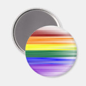 Rainbow Flag Magnet (Rond) (Voorkant / Achterkant)