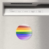 Rainbow Flag Magnet (Rond) (Insitu (Vaatwasser))