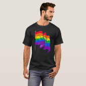 Rainbow Flag Mensenrechten LGBTQ Gay Pride Queer P T-shirt (Voorkant volledig)