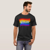 Rainbow Flag Mexico Mexicaanse homoseksuele pride  T-shirt (Voorkant volledig)