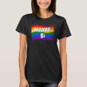Rainbow Flag Misschien is homoseksuele liefde miss T-shirt (Voorkant)