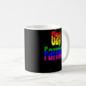 Rainbow Flag op Gay Farmer Pride Coffee Mok (Voorkant rechts)