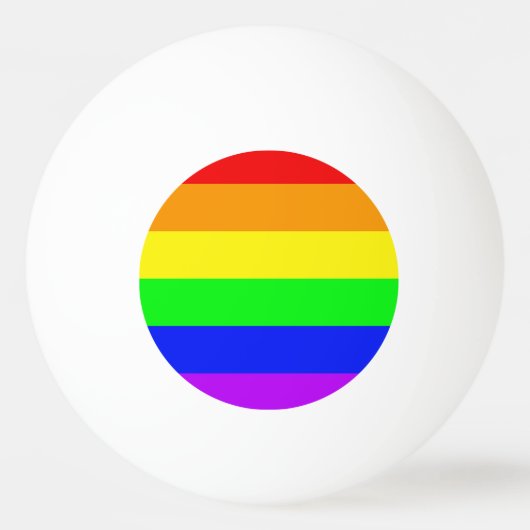 Rainbow Flag Pingpongbal (Voorkant)