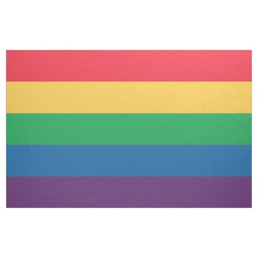 Rainbow Flag Pride Fabric Yard Stof (Yard (91,4 cm))