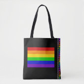 Rainbow Flag PRIDE LGBT Human Rights Diversity Bag Tote Bag (Voorkant)