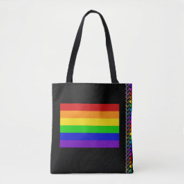 Rainbow Flag PRIDE LGBT Human Rights Diversity Bag Tote Bag